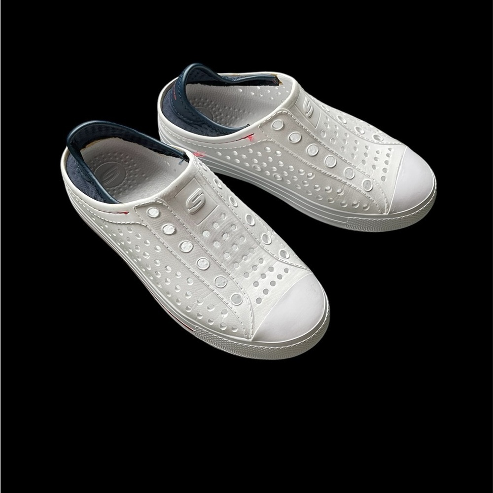 White Slip-On Sneakers